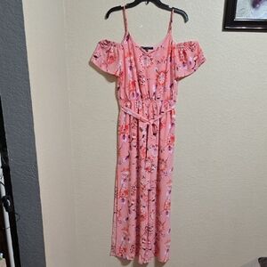 One Clothing Pink Floral Jumpsuit